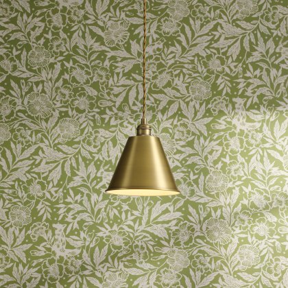 Joules Wollaton - Pendant Matt Antique Brass and Matt White Joules Wollaton - Pendant Matt Antique Brass and Matt White