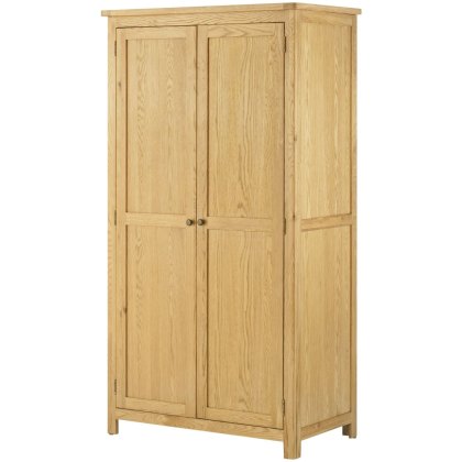 Bridgend - Two Door Wardrobe (Oak) Bridgend - Two Door Wardrobe (Oak)