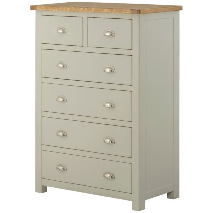 Bridgend - 2+4 Drawer Chest (Stone) Bridgend - 2+4 Drawer Chest (Stone)
