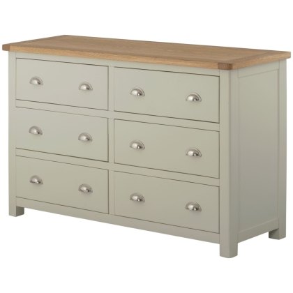Bridgend - Six Drawer Chest (Stone) Bridgend - Six Drawer Chest (Stone)