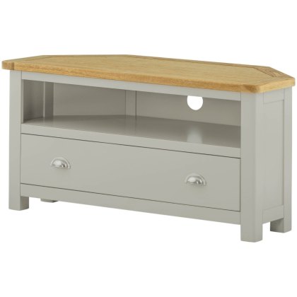 Bridgend - Corner TV Cabinet (Stone) Bridgend - Corner TV Cabinet (Stone)