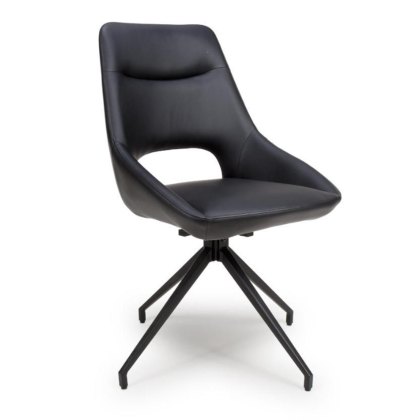 Ace - Dining Chair (Black Faux Leather) Ace - Dining Chair (Black Faux Leather)