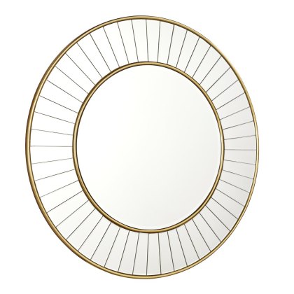 Laura Ashley - Clemence Medium Round Mirror Gold