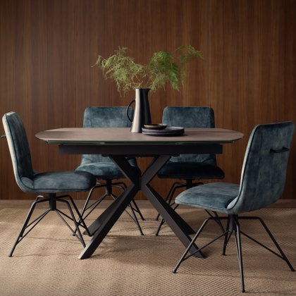 Lola - Dining Chair (Teal Fabric) Lola - Dining Chair (Teal Fabric)