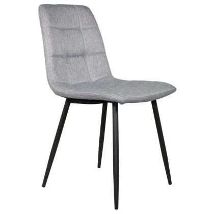 Orbit - Dining Chair (Black Leg/Light Grey Fabric) Orbit - Dining Chair (Black Leg/Light Grey Fabric)