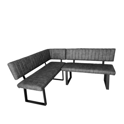 Roxburgh - Corner Bench LH (Grey Faux Leather) Roxburgh - Corner Bench LH (Grey Faux Leather)