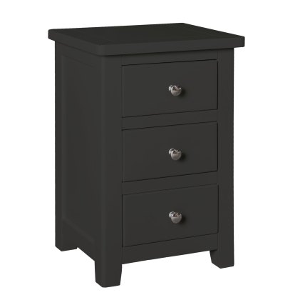 Hartford - Three Drawer Bedside (Charcoal) Hartford - Three Drawer Bedside (Charcoal)