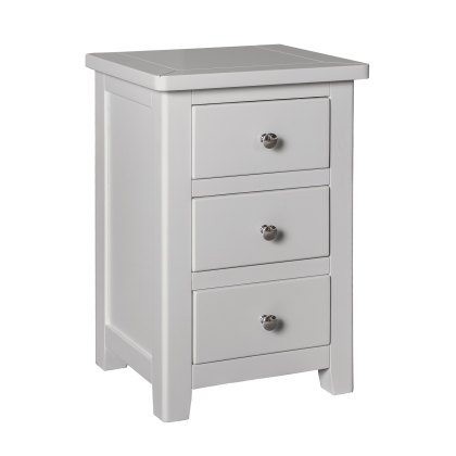 Hartford - Three Drawer Bedside Cabinet (Grey) Hartford - Three Drawer Bedside Cabinet (Grey)