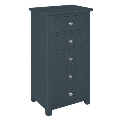 Hartford - Five Drawer Chest (Blue) Hartford - Five Drawer Chest (Blue)