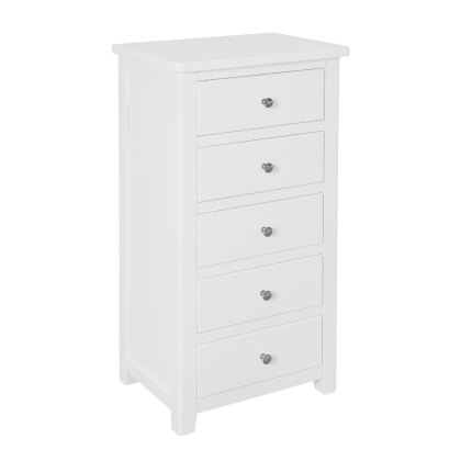 Hartford - Five Drawer Chest (White) Hartford - Five Drawer Chest (White)