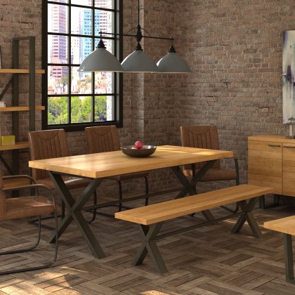 Roxburgh - 140cm Dining Bench (Oak) Roxburgh - 140cm Dining Bench (Oak)