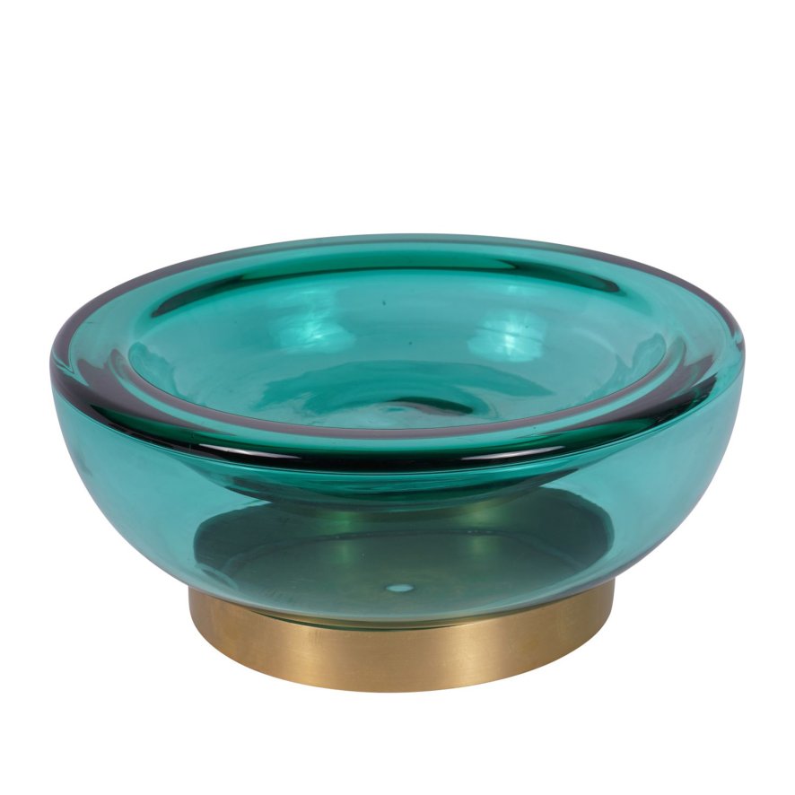 Libra Jorum - Glass Bowl with Brass Detail