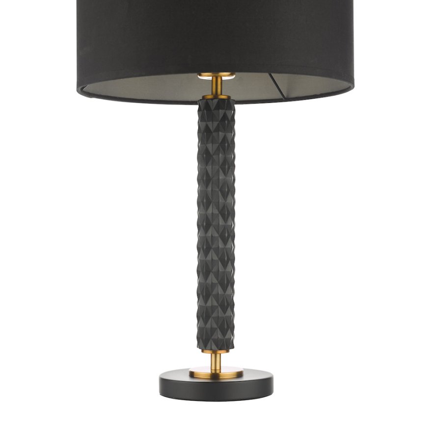 Dar Lighting Dar - Emani Table Lamp Base Only (Black Aged Gold)