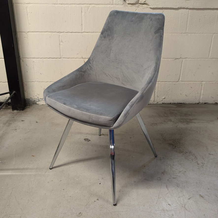 Torelli Furniture Ltd Lanna - Dining Chair (Dark Grey Fabric)