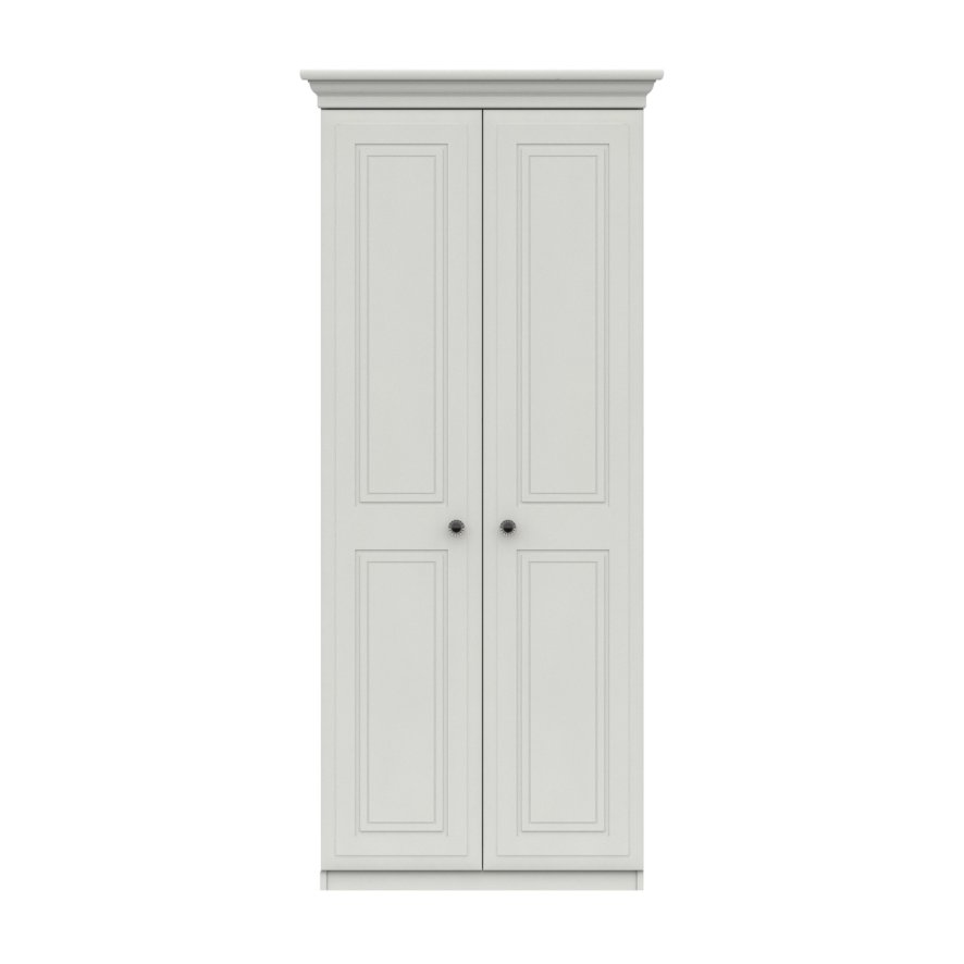 One Call Furniture Devon - Tall Two Door Wardrobe (Soft Close)