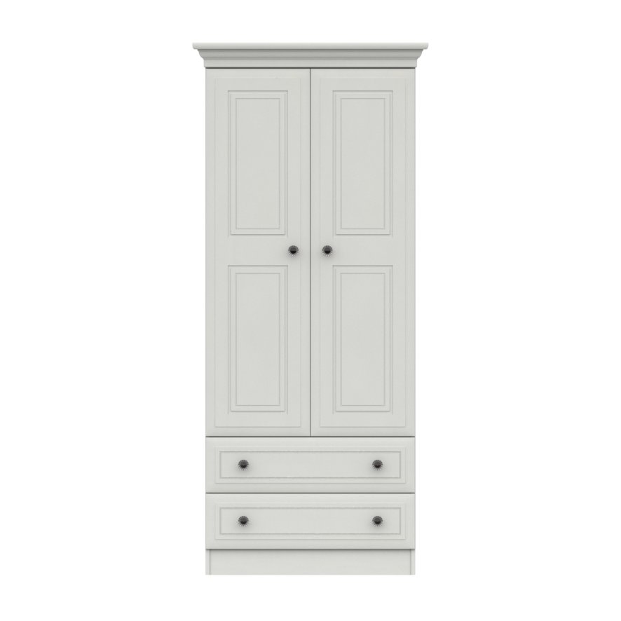 One Call Furniture Devon - Two Door Combi Wardrobe (Soft Close)