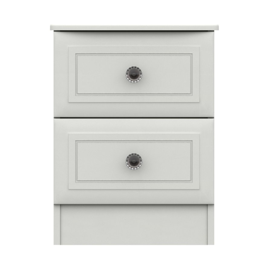 One Call Furniture Devon - Two Drawer Bedside Chest (Soft Close)