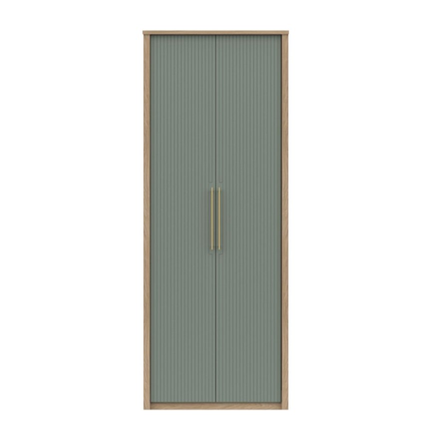 One Call Furniture Exeter - Tall Two Door Wardrobe (Soft Close)