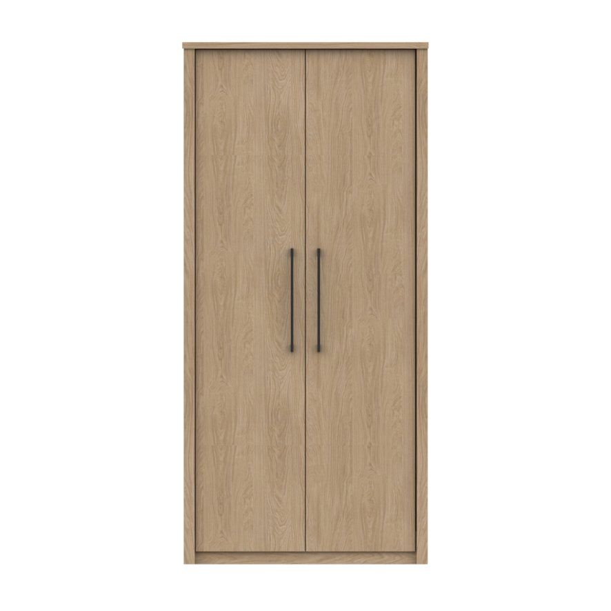 One Call Furniture Newquay - Two Door Wardrobe (Soft Close)