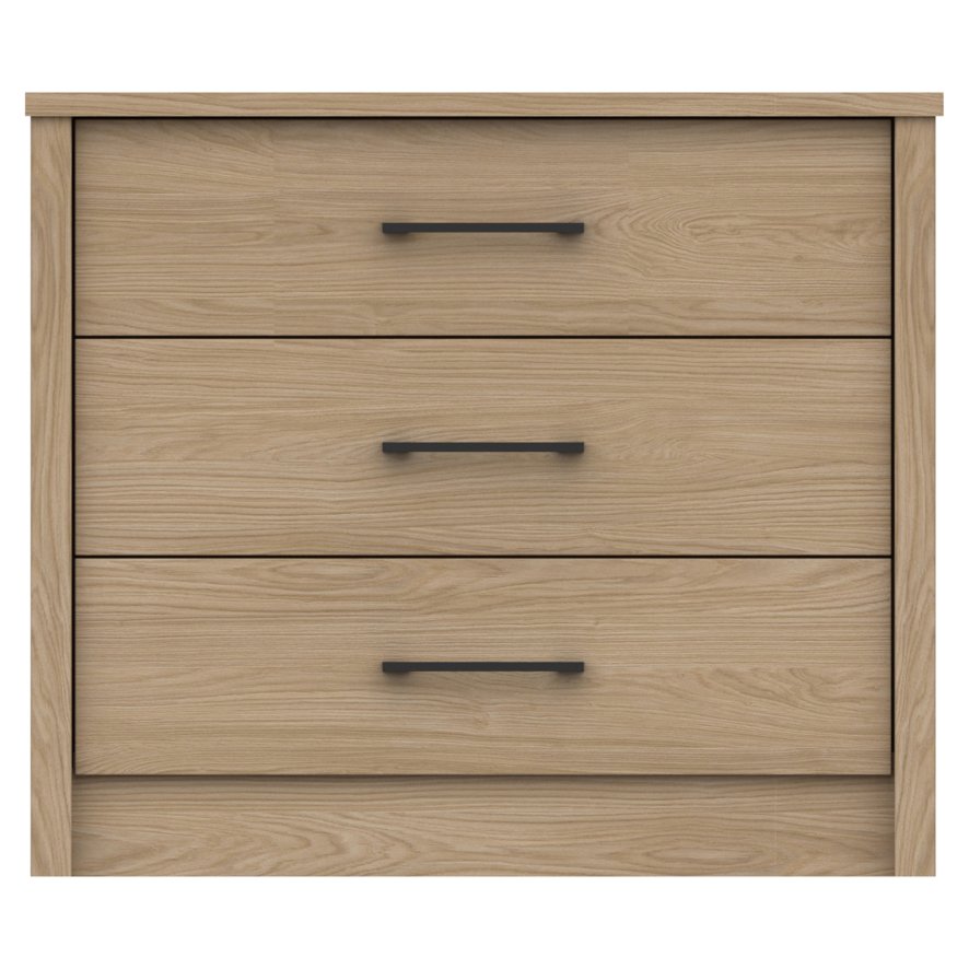 One Call Furniture Newquay - Three Drawer Chest (Soft Close)