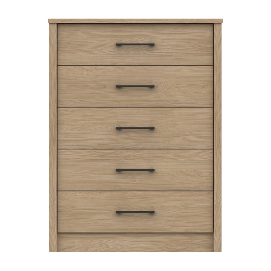 One Call Furniture Newquay - Five Drawer Chest (Soft Close)