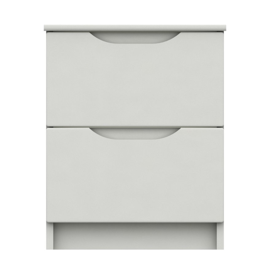 One Call Furniture Paignton - Two Drawer Bedside Chest (Soft Close)