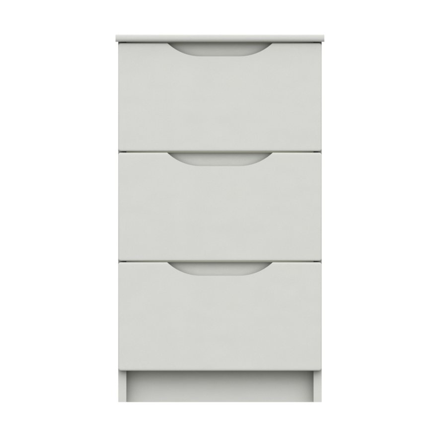 One Call Furniture Paignton - Three Drawer Bedside Chest (Soft Close)