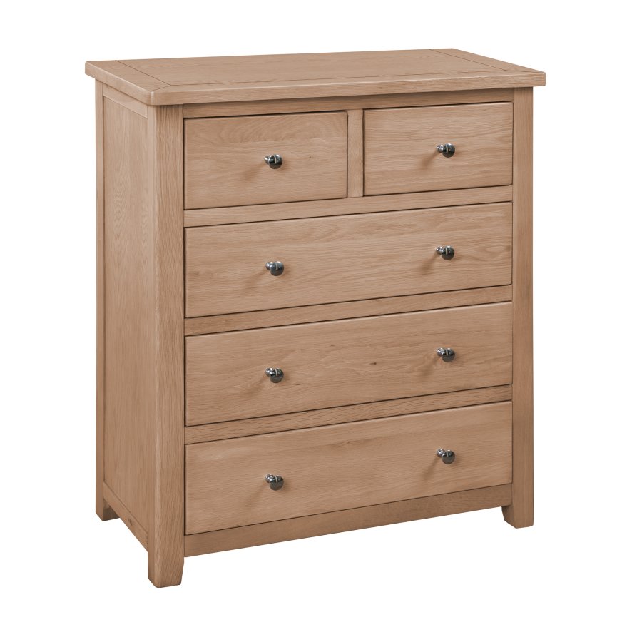 Classic Furniture Hartford - 2+3 Drawer Chest (Oak)