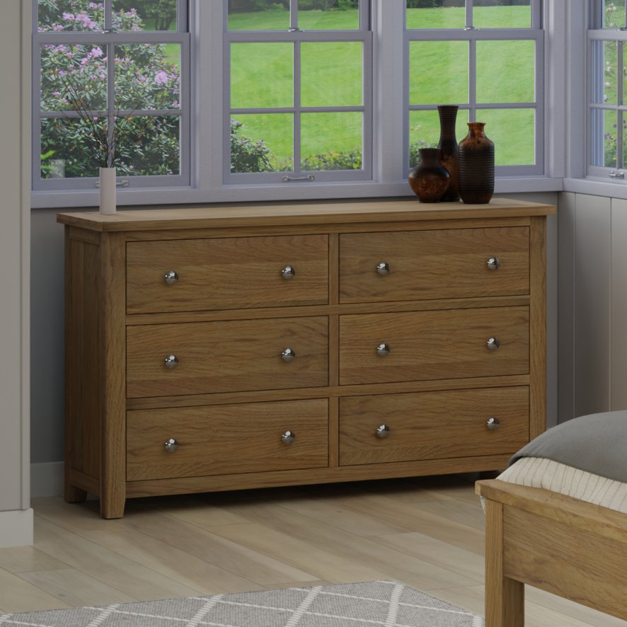 Classic Furniture Hartford - 6 Drawer Chest (Oak)