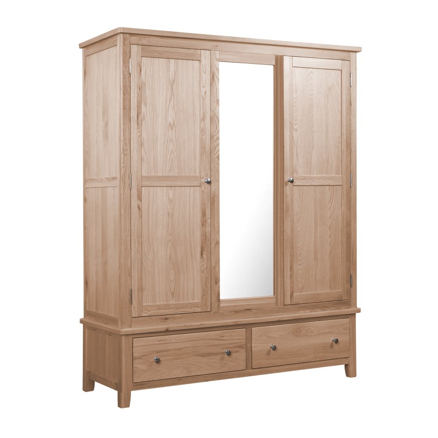 Classic Furniture Hartford - Triple Wardrobe (Oak)