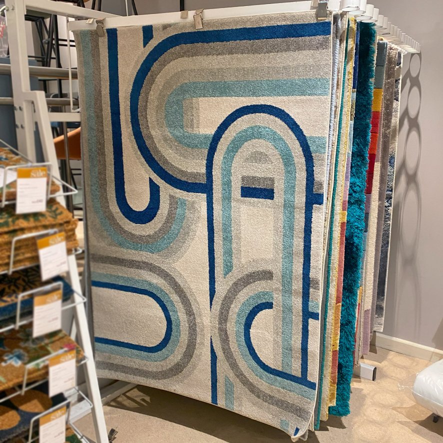 Asiatic Carpets Ltd Nova Rug - Retro Blue