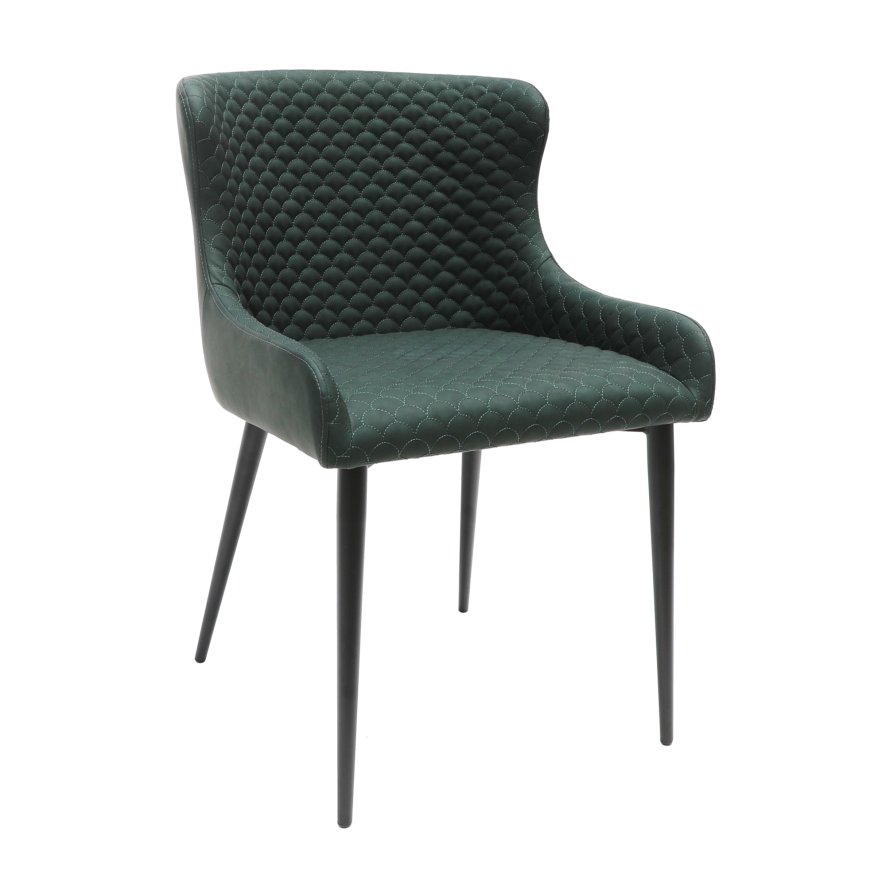 Classic Furniture Gibralta - Dining Chair (Bottle Green Faux Leather)