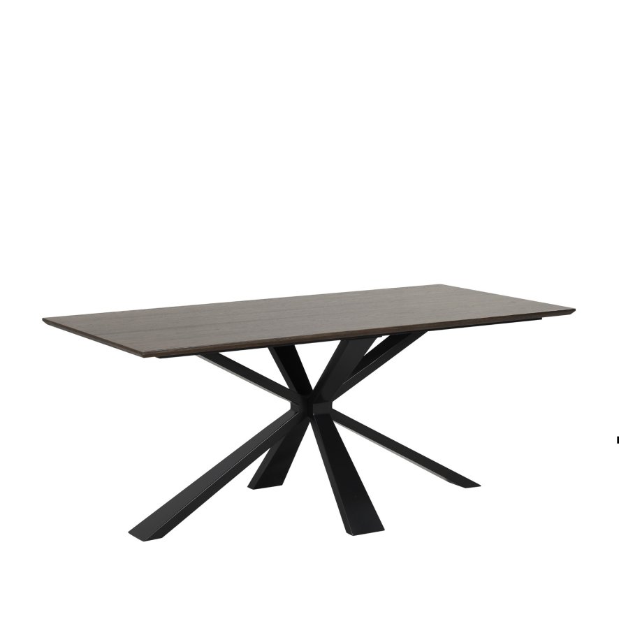 Classic Furniture Malta - Fixed Top Table with Metal Base (180cm)