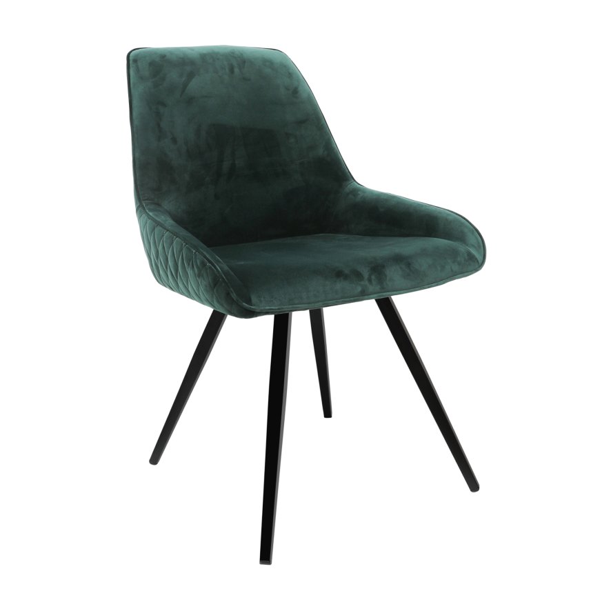 Classic Furniture Malta - Dining Chair (Forest Green Velvet)