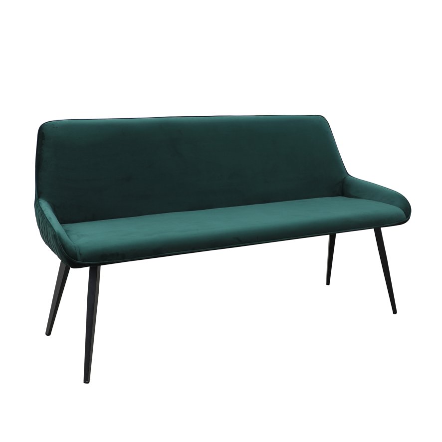 Classic Furniture Malta - Bench (Forest Green Velvet)