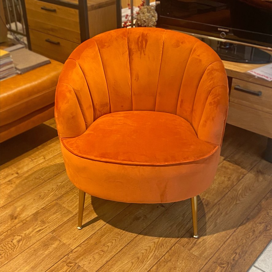 Furniture Link Stella - Chair (Pumpkin Fabric)