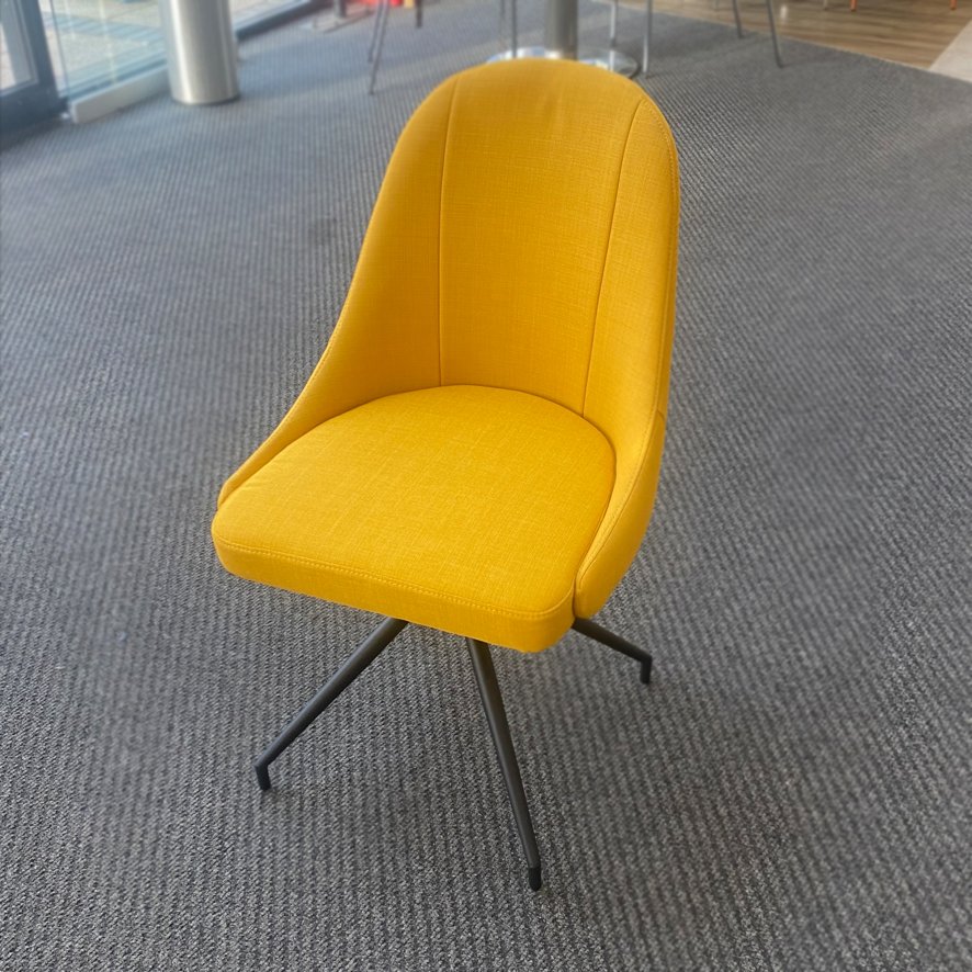 Akante Miami - Swivel Chair (Ochre Yellow)