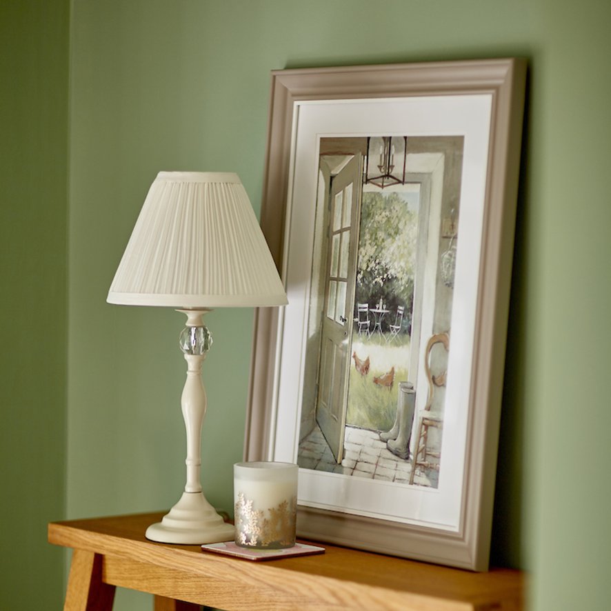 Laura Ashley - Ellis Table Lamp Cream With Ivory Shade Laura Ashley - Ellis Table Lamp Cream With Ivory Shade