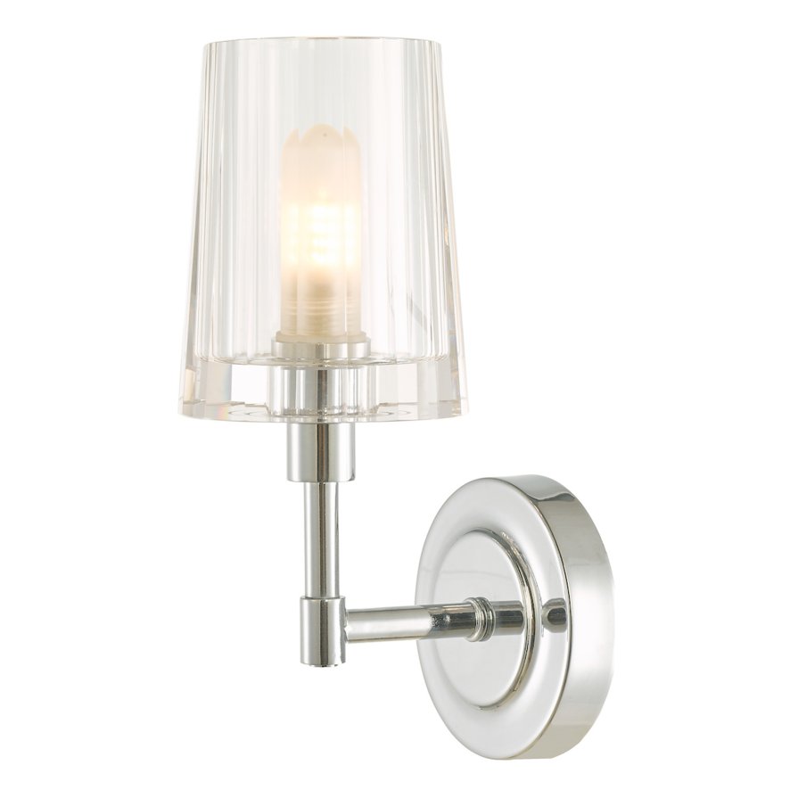 Laura Ashley Laura Ashley - Blake Bathroom Wall Light Crystal Polished Chrome IP44