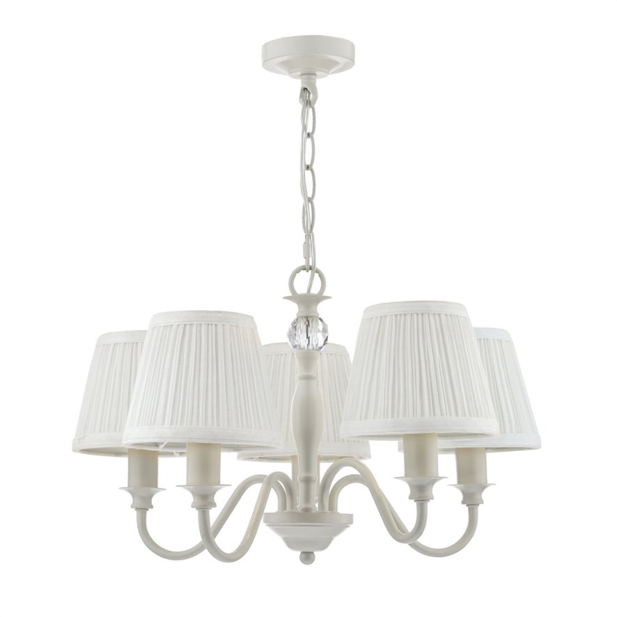 Laura Ashley Laura Ashley - Ellis 5lt Pendant Grey With Shades