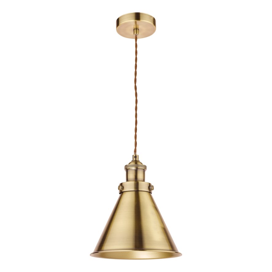 Laura Ashley Laura Ashley - Rufus Pendant Antique Brass