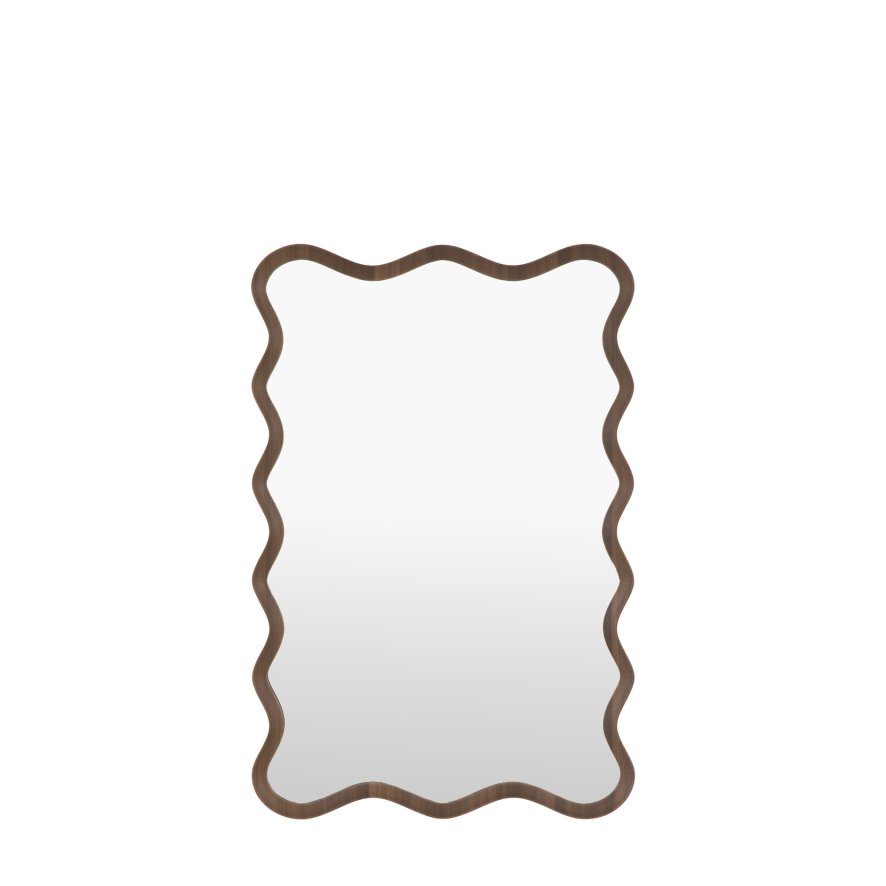 Mirrors - Wiggle Mirror Walnut Mirrors - Wiggle Mirror Walnut