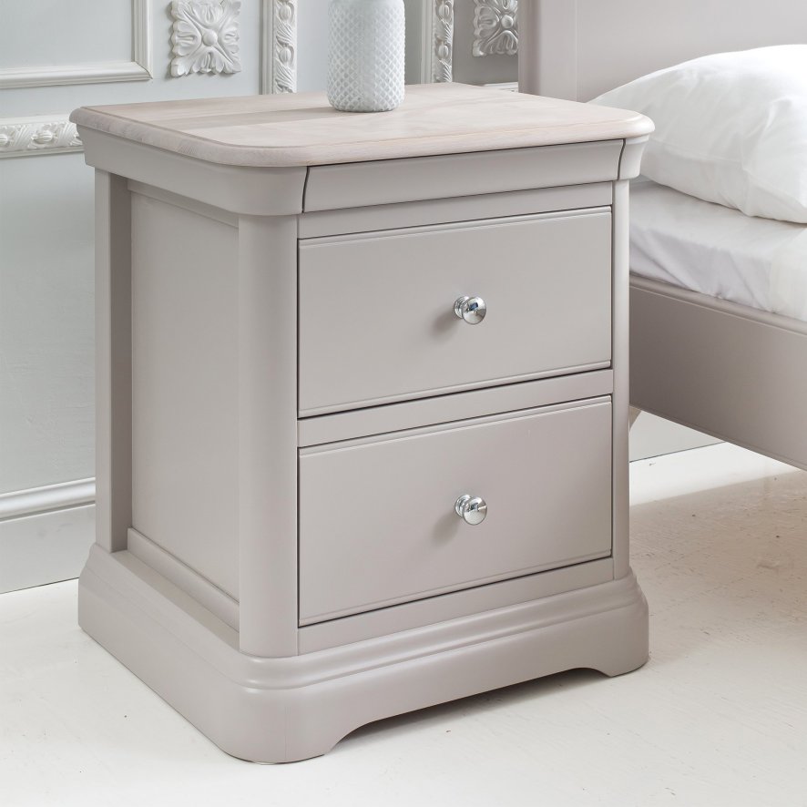 Stag Cromwell Bedroom Bedside Chest 2 Drawers • Roomes Furniture & Interiors