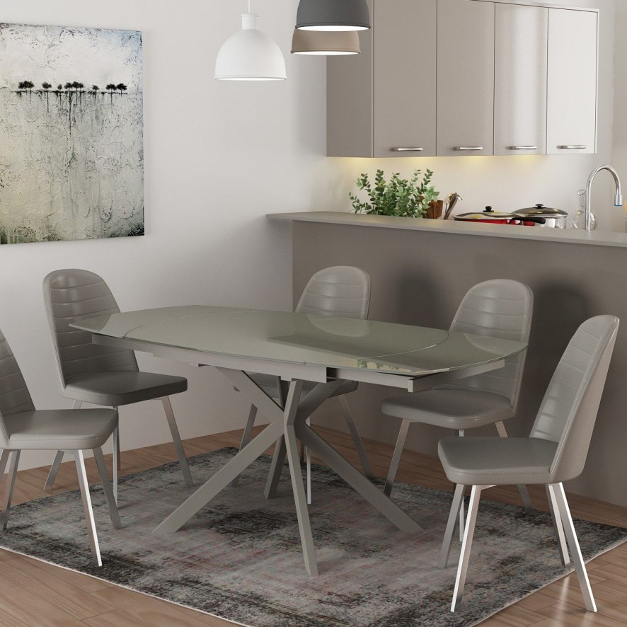Classic Furniture Harrogate - Extending Dining Table (Cappuccino)
