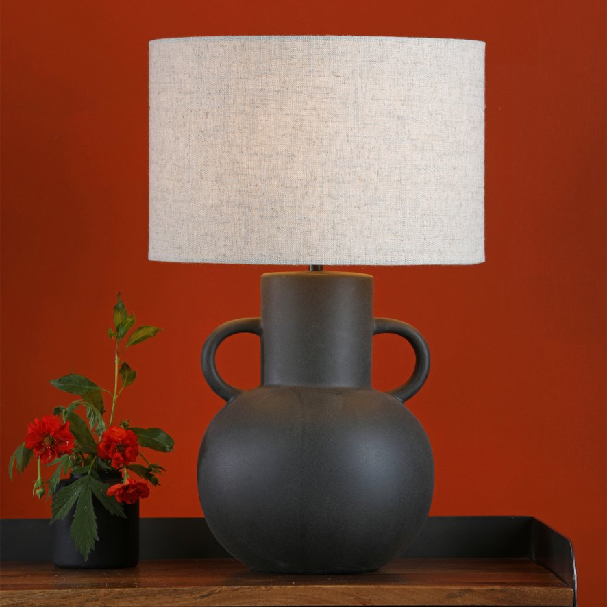 Dar Lighting Dar - Urn Table Lamp (Black)