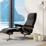 Stressless Stressless View - Recliner Chair and Footstool (Cross Base)