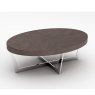 Value Mark Furniture Orion - Oval Coffee Table (Acorn)