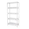 Libra Abington - Clear Glass Display Unit with Stainless Steel Frame