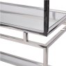 Libra Abington - Clear Glass Display Unit with Stainless Steel Frame