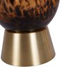 Libra Savanna - Glass Vase with Brass Base (40cm)